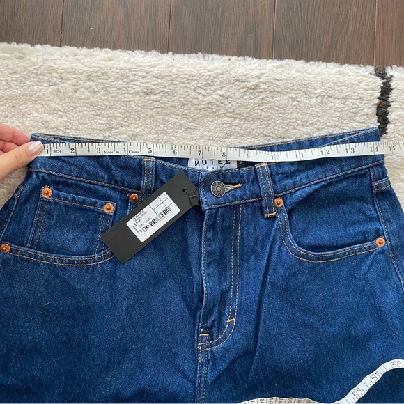 NWT MOTEL EXTRA WIDE JEANS INDIGO BLUE - Picture 6 of 12